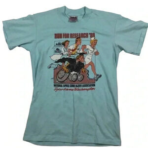 Vintage 1989 Run for Research single stitch T-shirt​